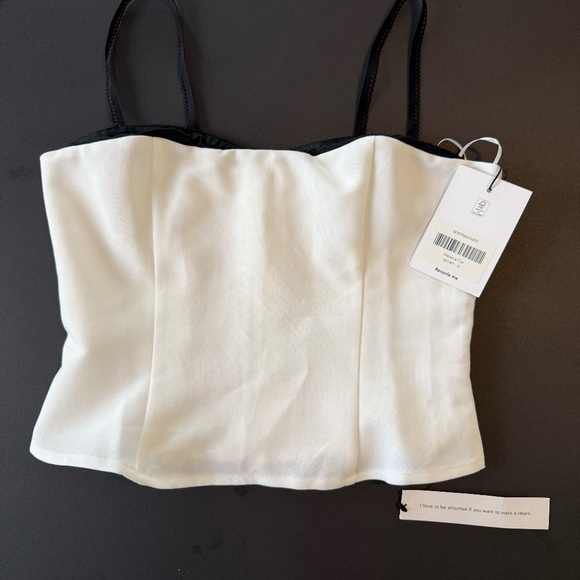 Reformation Melanie Top Ivory - Size 2 - Picture 2 of 2